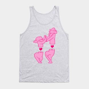 Pink Elephants Dancing Tank Top